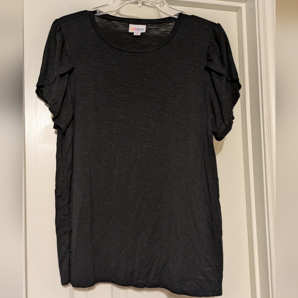 LuLaRoe Black Short Sleeve Women's Top